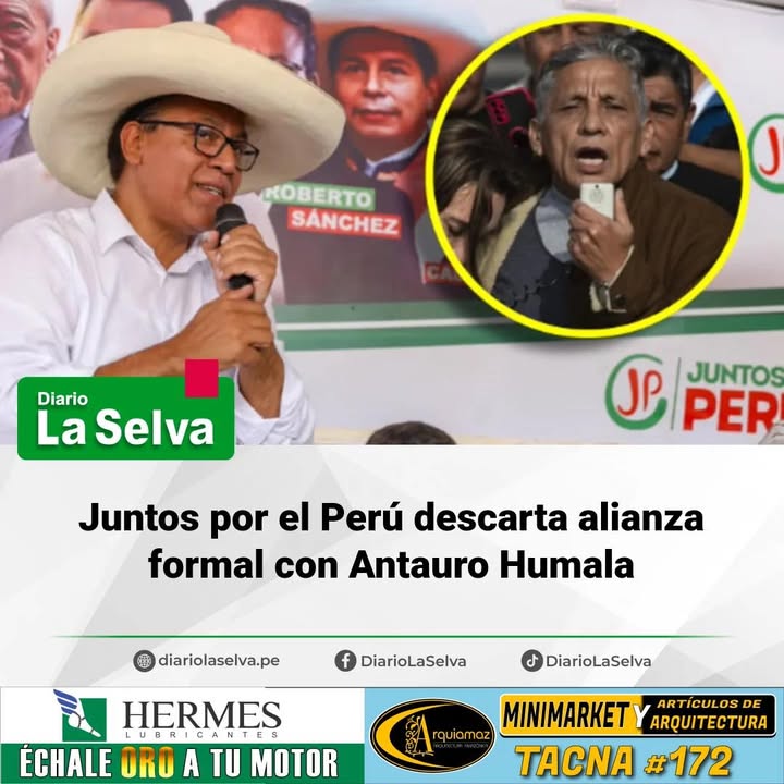 JPP toma distancia de Antauro Humala en campaña