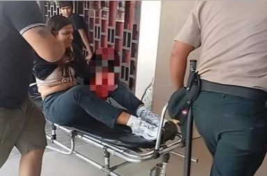 Joven resulta herida tras choque entre scooter y motofurgón en Punchana.