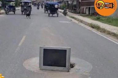 Solución improvisada ante peligro en la vía