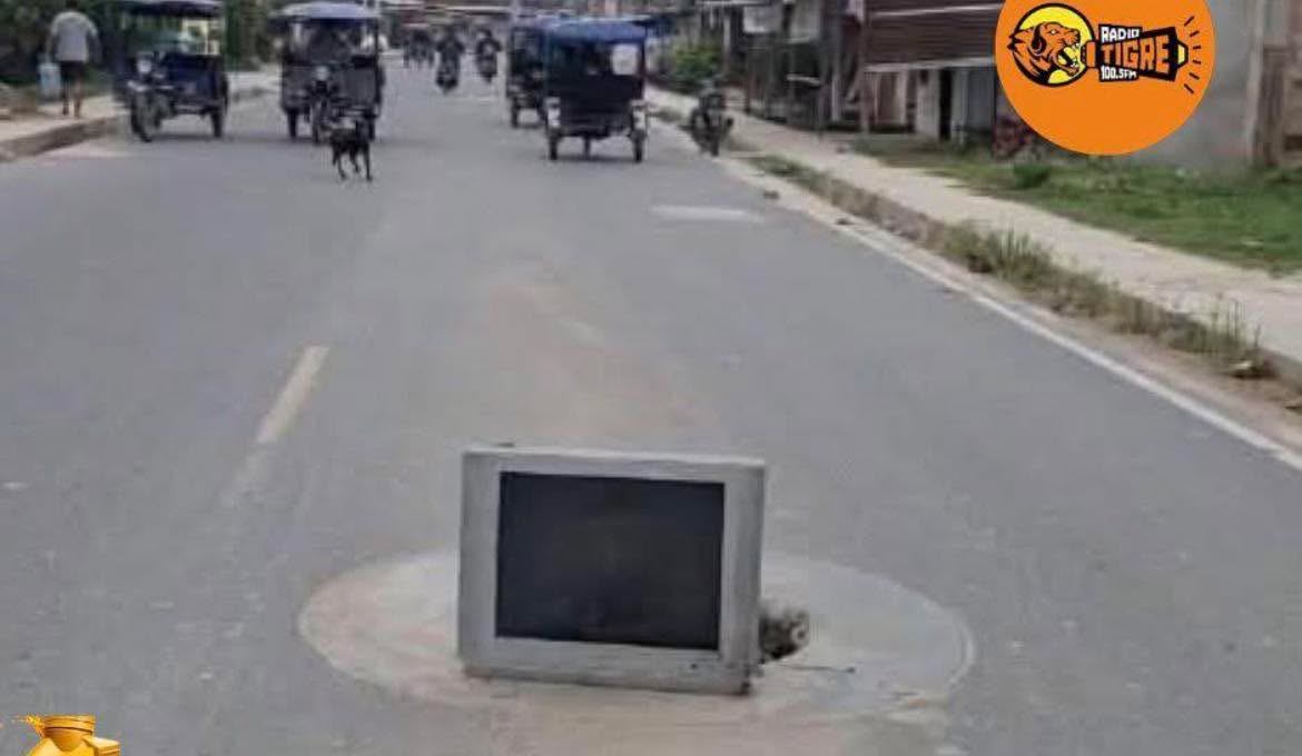 Solución improvisada ante peligro en la vía