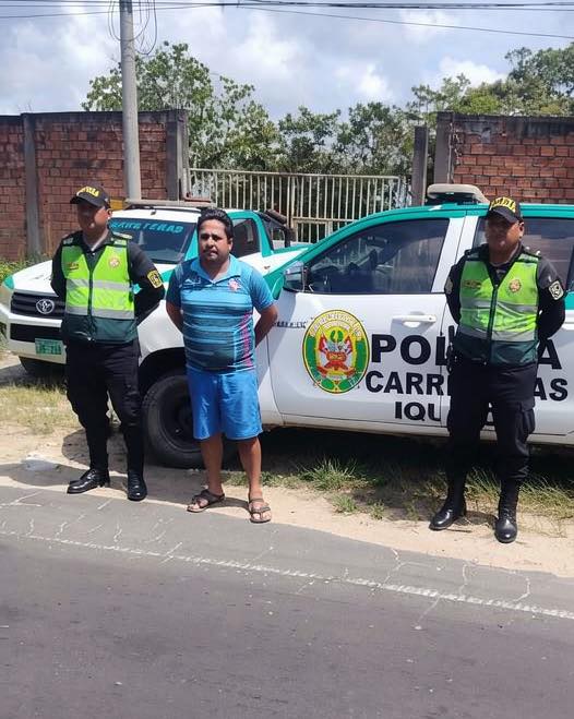 Intervienen a hombre con requisitoria en carretera Iquitos–Nauta.