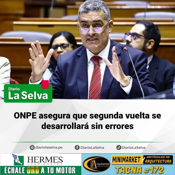 ONPE reconoce errores y promete mejoras para el balotaje