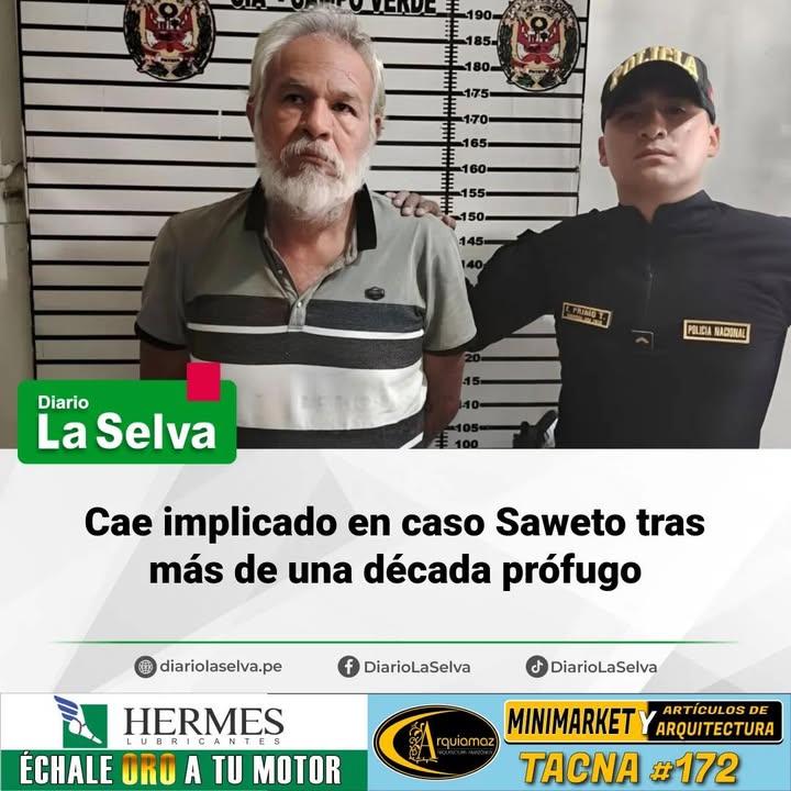 #Ucayali  Detienen a condenado por crimen en comunidad indígena