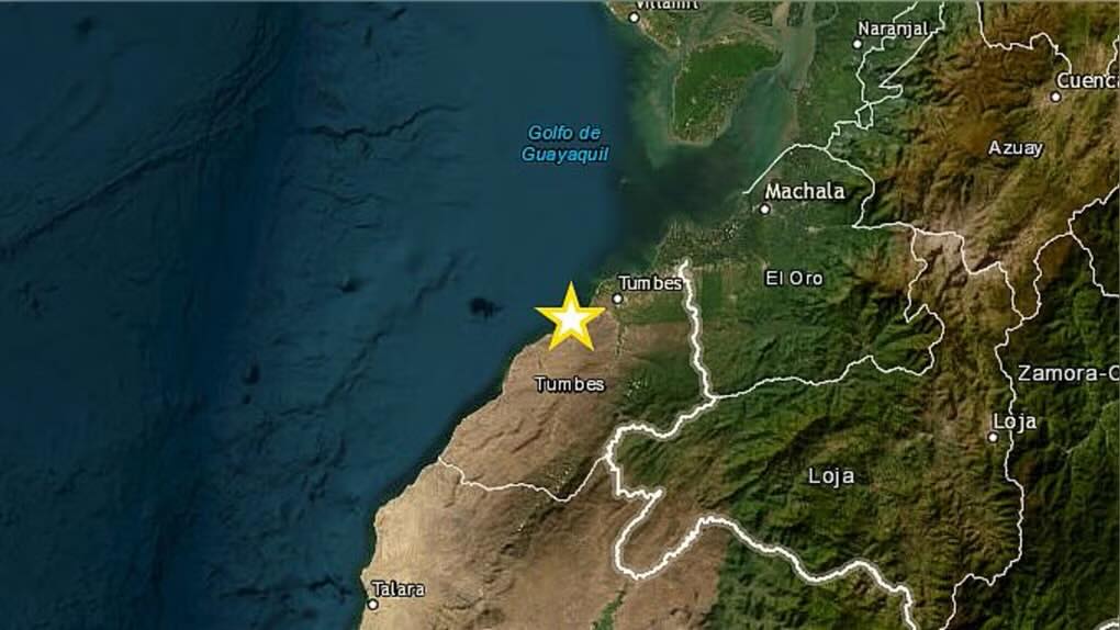 Temblor de magnitud 5.0 se registró en Tumbes