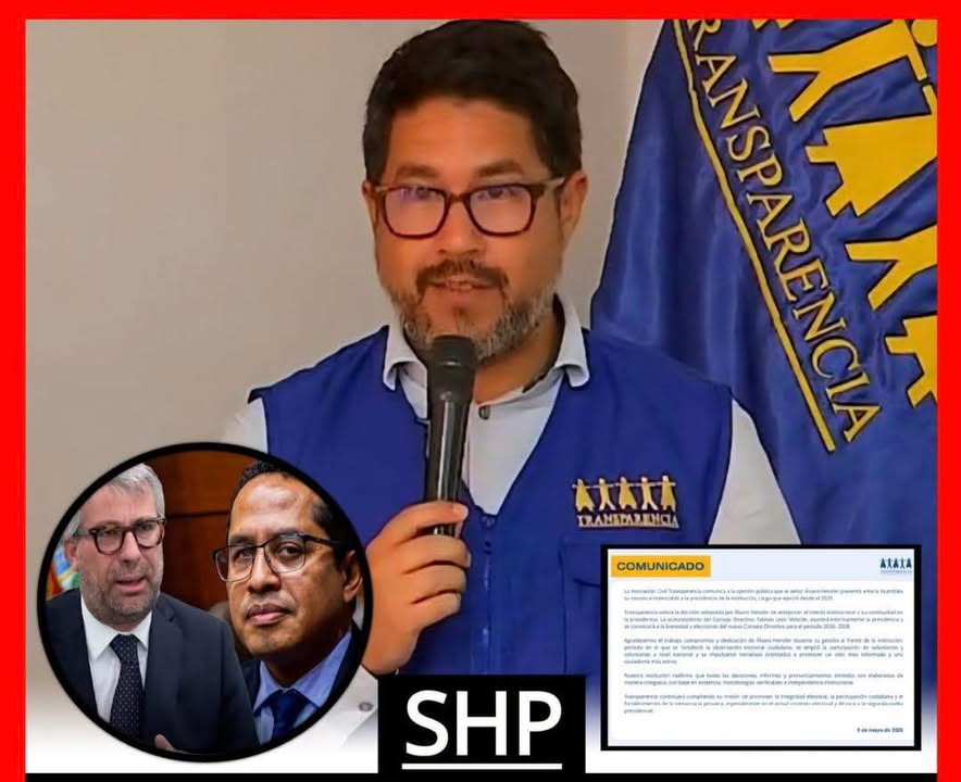 Renuncia en la ONG Transparencia