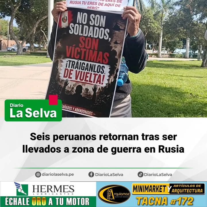 Seis peruanos regresan tras presunto engaño laboral en Rusia