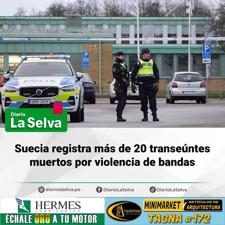 Violencia entre bandas deja víctimas inocentes en Suecia