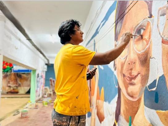 Artista loretano lleva la esencia de la Amazonía peruana a festivales culturales en la India.