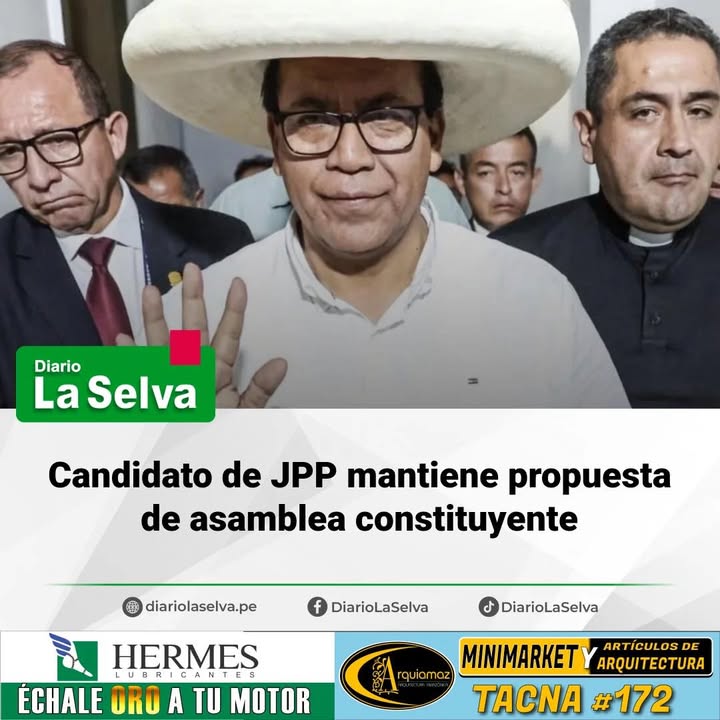 Roberto Sánchez reafirma postura política rumbo al balotaje