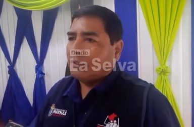Edwin Quiroz Mendoza, gerente de Seguridad Ciudadana de Maynas, informa sobre el...