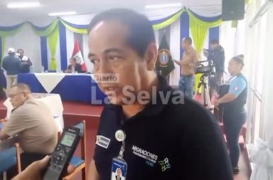 Pablo Soria Ruiz, jefe zonal de Migraciones de Loreto, da a conocer...