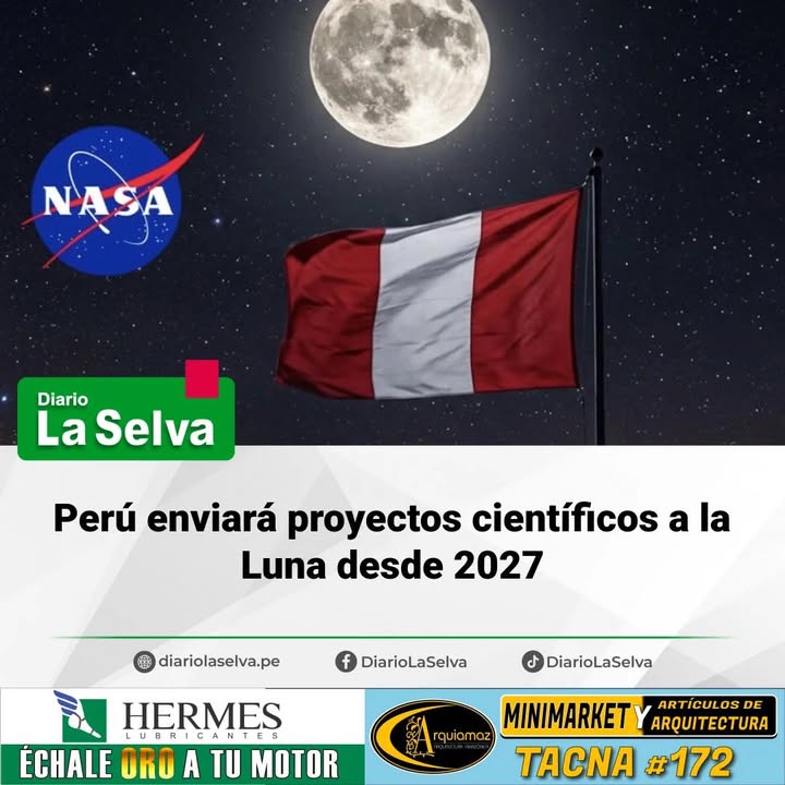 Perú participará en proyectos científicos rumbo a la Luna