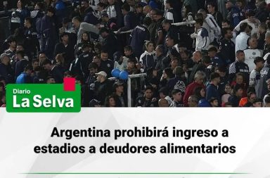 #Argentina  Deudores alimentarios quedarán fuera de eventos deportivos