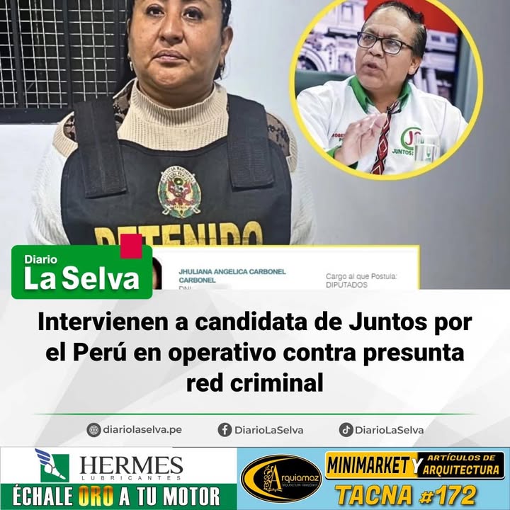 Megaoperativo policial alcanza a aspirante al Congreso