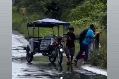 Alertan riesgo en el km 49 de la carretera Iquitos–Nauta