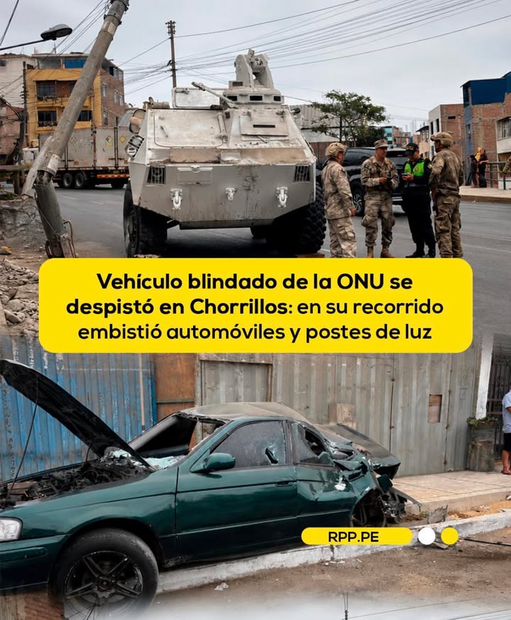 #Lima  Unidad impactó vehículos y postes durante su recorrido