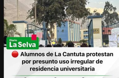 Alumnos de La Cantuta protestan por presunto uso irregular de residencia universitaria