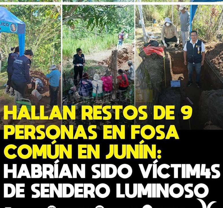 Recuperan restos óseos de nueve personas desaparecidas en Junín