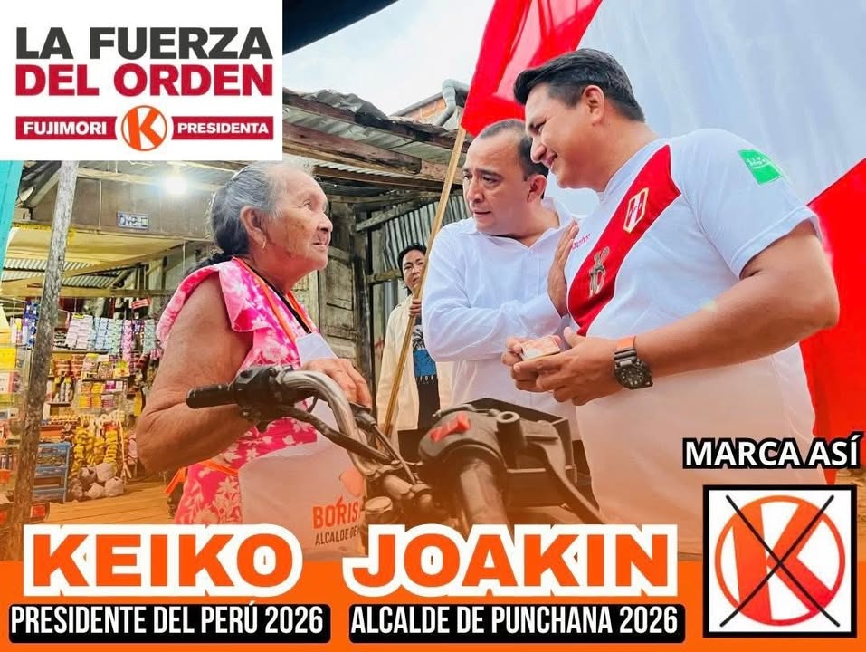 CON LA FUERZA DE KEIKO Y EL LIDERAZGO DE JOAKIN EN PUNCHANA SE LOGRARÁ PROGRESO.