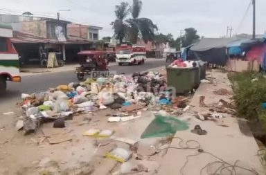 COMERCIANTES DENUNCIAN ACUMULACIÓN DE BASURA EN TERMINAL