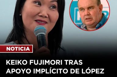Keiko Fujimori se pronuncia tras mensaje de Rafael López Aliaga