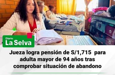 #Arequipa  Una adulta mayor de 94 años logró acceder a una pensión económica luego de una decisión judicial emitida en Characato, Arequipa, en un caso que puso en evidencia una situación de vulnerabilidad.