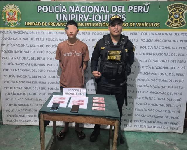 Retienen a adolescente implicado en presunta infracción a la ley penal contra el patrimonio.