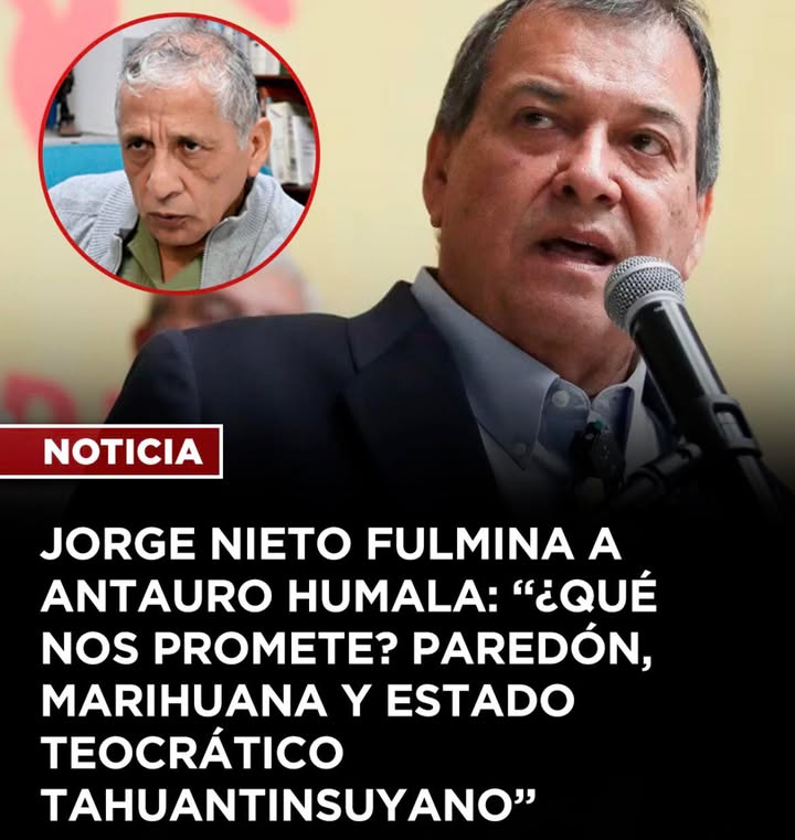 Jorge Nieto lanza críticas contra planteamientos de Antauro Humala