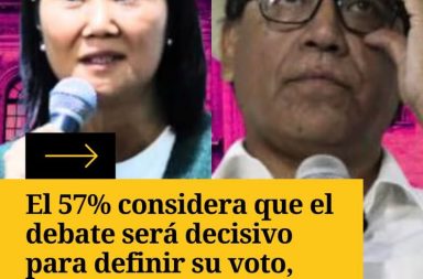 El 57% considera que el debate será decisivo para definir su voto, según encuesta.