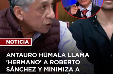 Antauro Humala se pronuncia sobre respaldo político en entrevista televisiva.