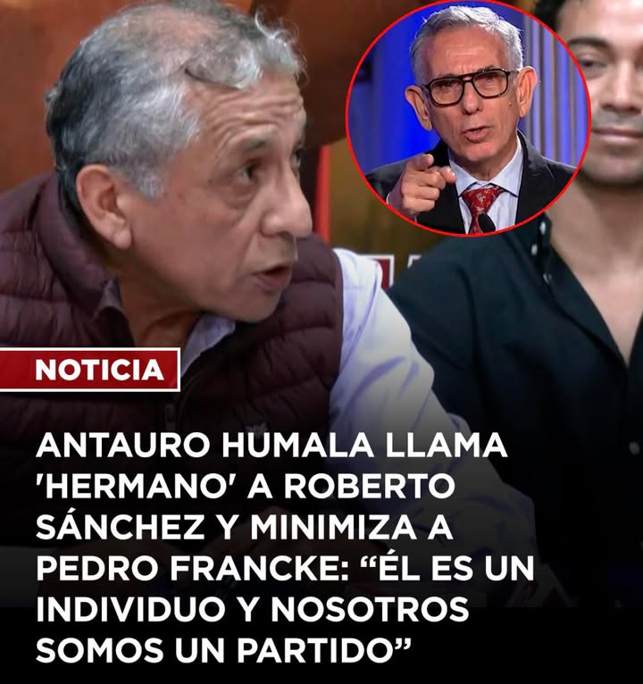 Antauro Humala se pronuncia sobre respaldo político en entrevista televisiva.