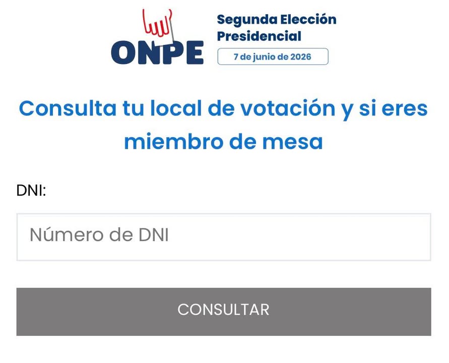 Electores ya pueden verificar dónde votar y si fueron designados miembros de mesa