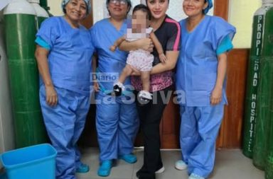 Bebé de seis meses vence dura batalla médica en el Hospital Regional de Loreto.