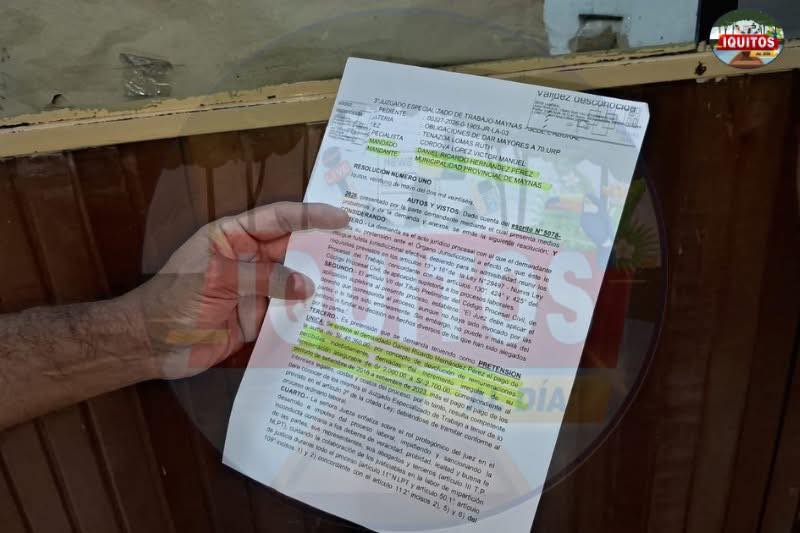 Secretario general del SITRAOM se pronuncia sobre demanda presentada en Maynas