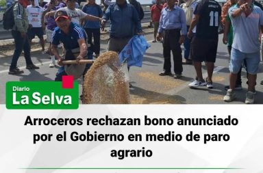 #SanMartin  Productores de arroz cuestionan bono económico ofrecido por el Ejecutivo