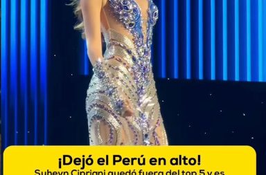 Representante peruana quedó fuera del Top 5 del certamen internacional