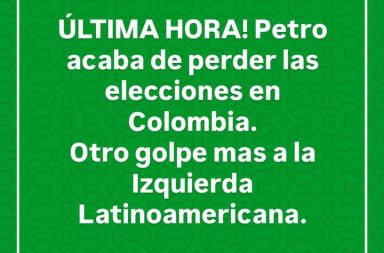 #Colombia| Pierde la izquierda de Petro en Colombia.