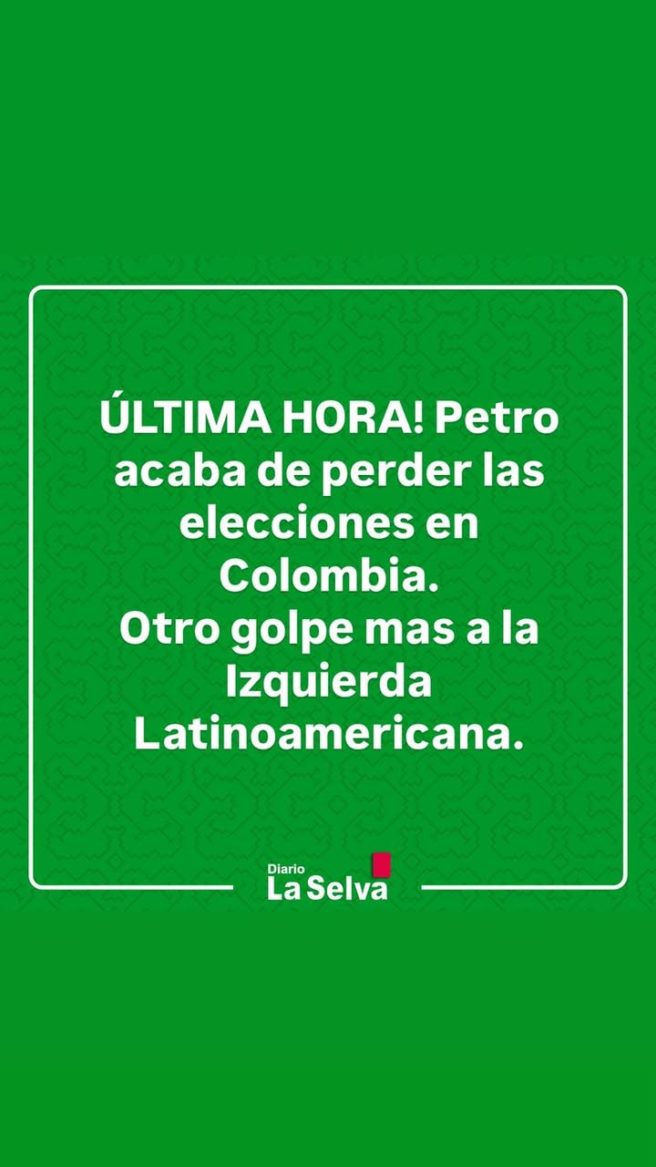 #Colombia| Pierde la izquierda de Petro en Colombia.