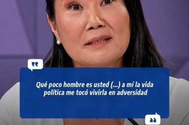 |La candidata por Fuerza Popular, Keiko Fujimori , respondió tajante, luego de que Roberto