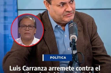 Luis Carranza critica propuesta de Juntos por el Perú