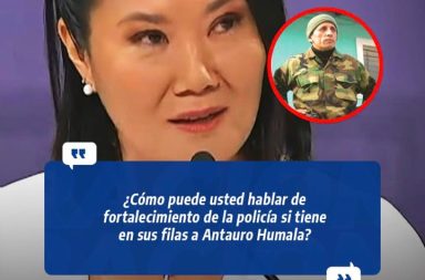 Candidata de Fuerza Popular planteó cuestionamientos sobre seguridad ciudadana