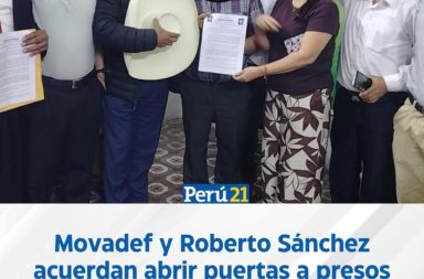 Acuerdo firmado por Roberto Sánchez desata debate político