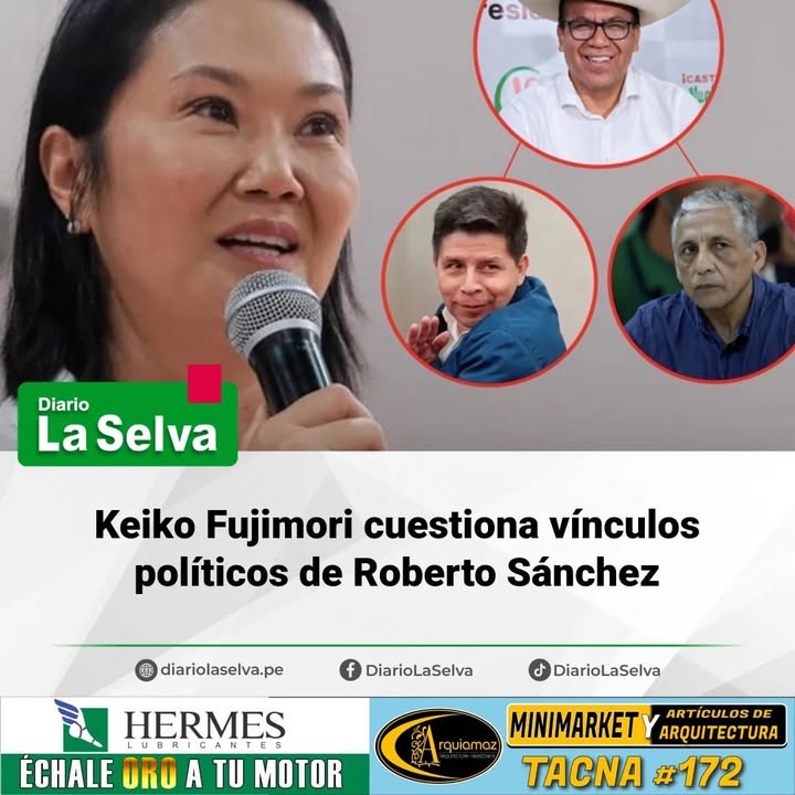 Keiko Fujimori critica alianzas de su contendor en la recta final electoral