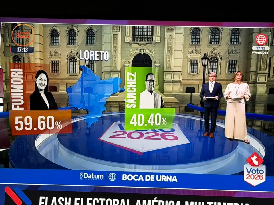 En Loreto los resultados favorecen ampliamente a Keiko Fujimori, siempre RESULTADOS A...