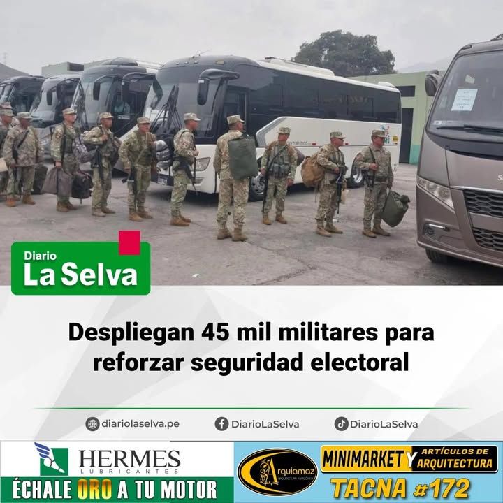 Fuerzas Armadas intensifican resguardo para la jornada electoral