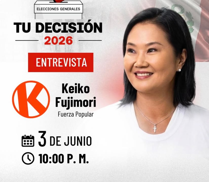 Keiko Fujimori presentará propuestas en programa electoral