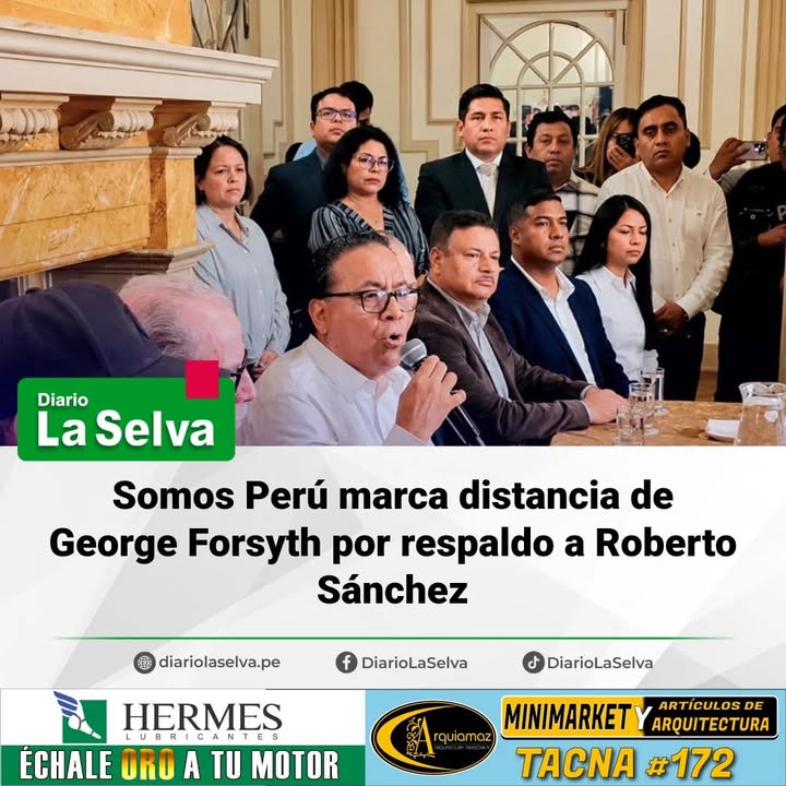 Respaldo electoral genera tensiones dentro de Somos Perú