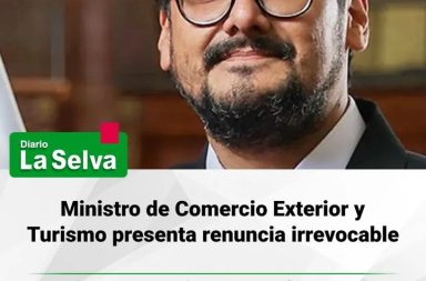 José Reyes Llanos deja el Ministerio de Comercio Exterior y Turismo