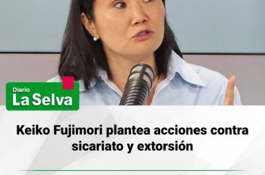Keiko promete medidas firmes contra la delincuencia