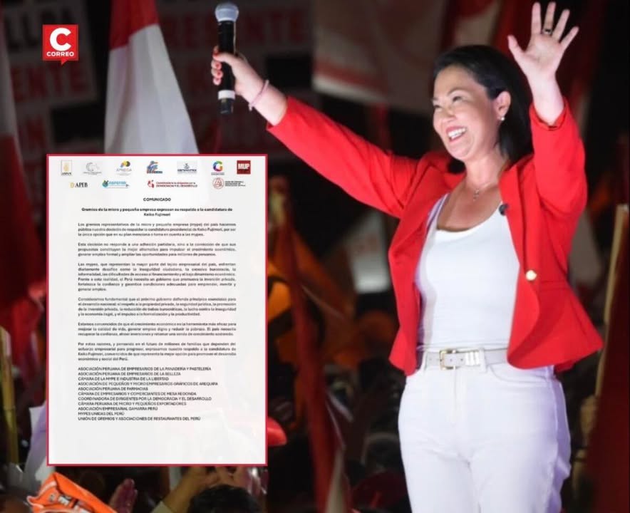 Gremios de micro y pequeñas empresas anuncian apoyo electoral